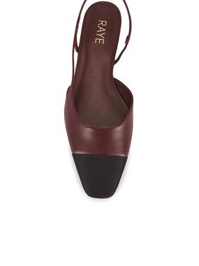 RAYE Burgundy Slingback Flats 7.5 women’s